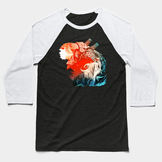 Red Horizon - Eva - Harnessing Chaos Baseball T-Shirt by JascoGames